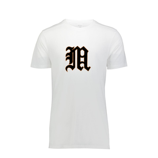 [FTSCUBWH-YS-LOGO1] Decker Youth Tri-Blend T-Shirt - Short Sleeve (Youth S, White)