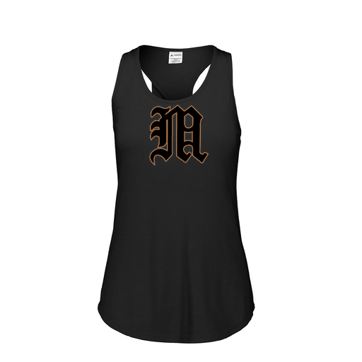 [3078.K94.S-LOGO1] Ladies Tri Blend Tank Top (Female Adult S, Black)