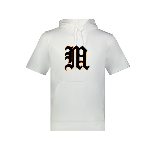 [6871.005.S-LOGO1] Men's Dri Fit Short Sleeve Hoodie (Adult S, White)