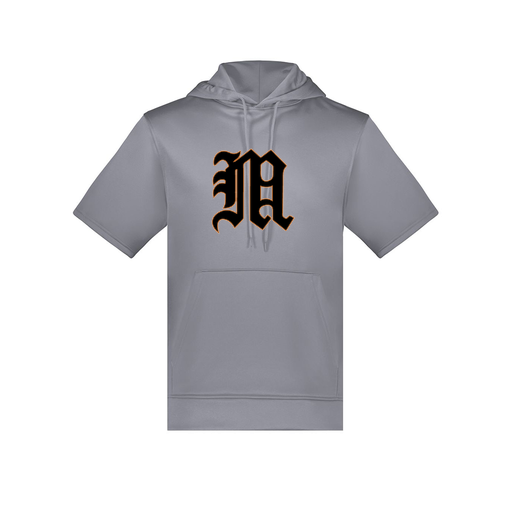 [6871.059.S-LOGO1] Men's Dri Fit Short Sleeve Hoodie (Adult S, Gray)