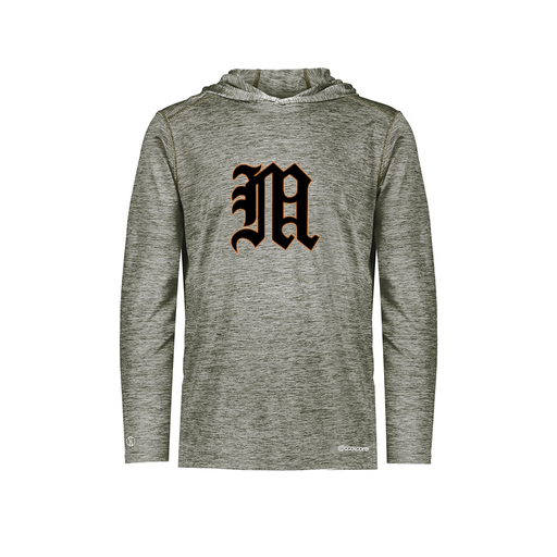 [FOLHCGGY-YS-LOGO1] Decker Youth Charge Hoodie (Youth S, Gray)