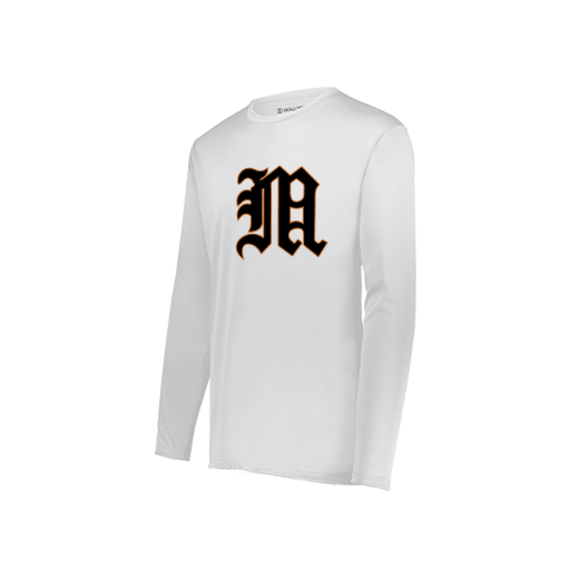 [222822.005.XS-LOGO1] Men's LS Smooth Sport Shirt (Adult XS, White)