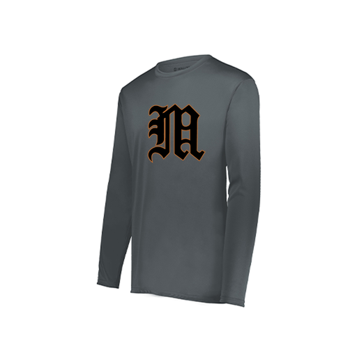 [222822.059.XS-LOGO1] Men's LS Smooth Sport Shirt (Adult XS, Gray)