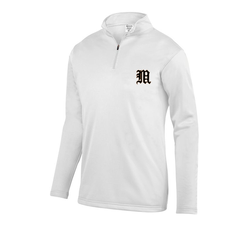 [DFW-FFQZ-WHT-AS-LOGO1] Men's FlexFleece 1/4 Zip (Adult S, White)