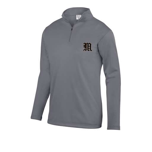 [FOLQFFGY-AS-LOGO1] Decker Men's FlexFleece 1/4 Zip (Adult S, Gray)