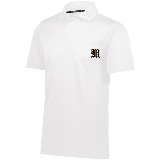 [222568.005.S-LOGO1] Men's Prism Polo (Adult S, White)